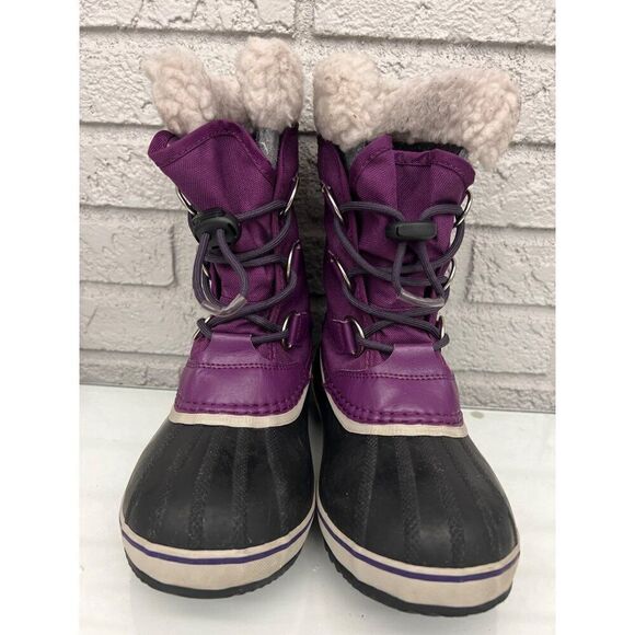 Sorel Yoot Pac Girls Boots Snow Winter Nylon Waterproof Size 3 - Picture 2 of 8